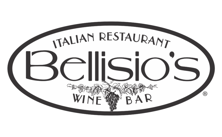 Bellisio's black and white logo