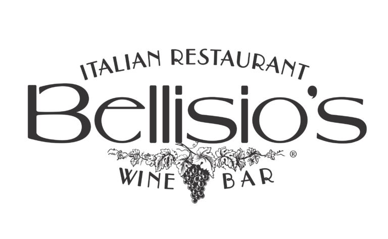 Bellisio's black and white logo